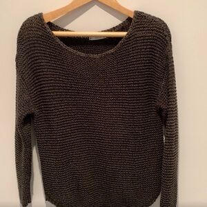 Zara cable knit sweater - army green - Medium